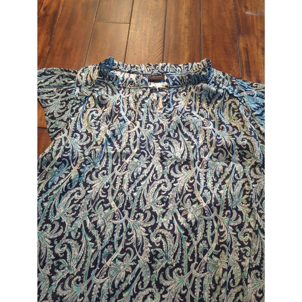 Lane Bryant Paisley blouse brand new with tags size 18/20 flutter sleeves plus - Picture 5 of 11